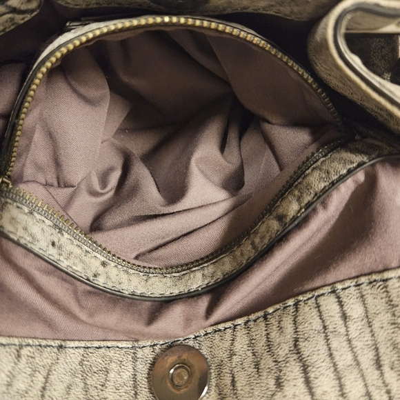 KOOBA Parker Neiman Marcus Gray  LEATHER PURSE crossbody bucket handbag - Picture 13 of 16